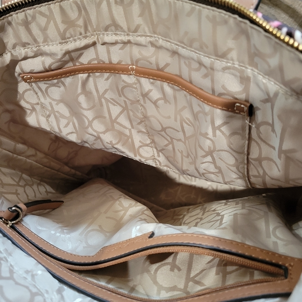 Calvin Klein Women's Monogram Tote Bag - Black and Brown - Picture 6 of 10